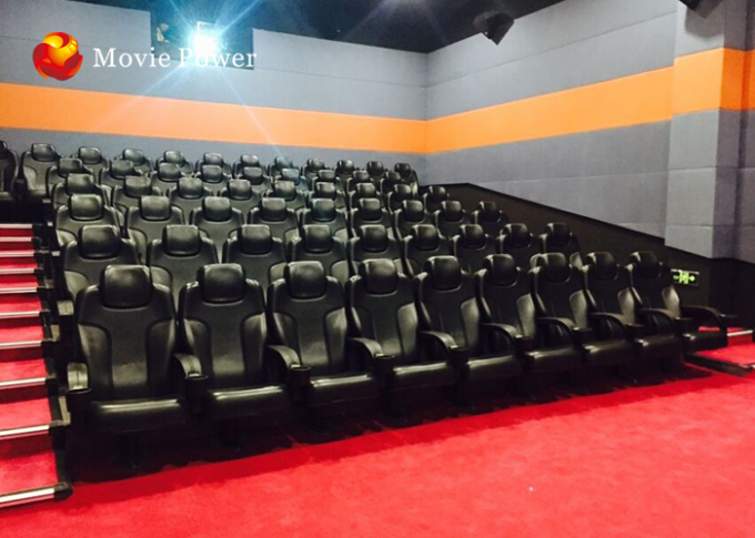 Grand 360 simulateur de la salle de cinéma 4D de l'écran 4D de degré pour 100-200 personnes 0