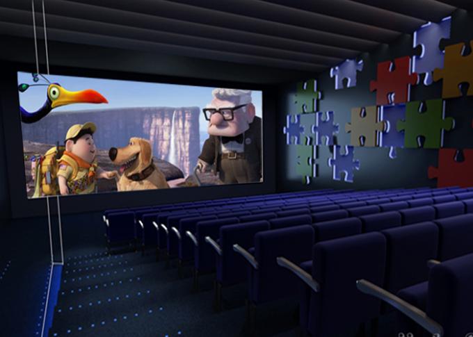 Salle de cinéma 4D électrique de grande définition élevée avec la chaise de mouvement 0