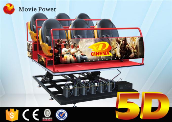 Simulateur de mouvement de simulateur de la machine 5d de jeu le plein a employé le théâtre de film 5D à vendre 0