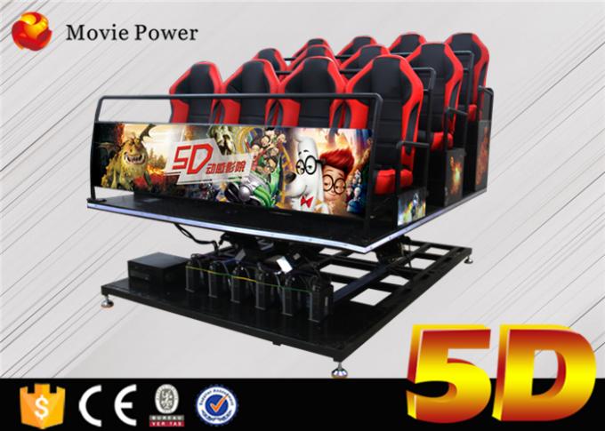 Système électrique de home cinéma du cinéma 5D de projecteur de la plate-forme 5D de mouvement avec le cinéma Seat du mouvement 4D 0