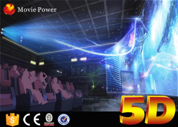 200 salle de cinéma de la large échelle 4D du système électrique 3 DOF de sièges avec des effets de pluie et des chaises mobiles 0