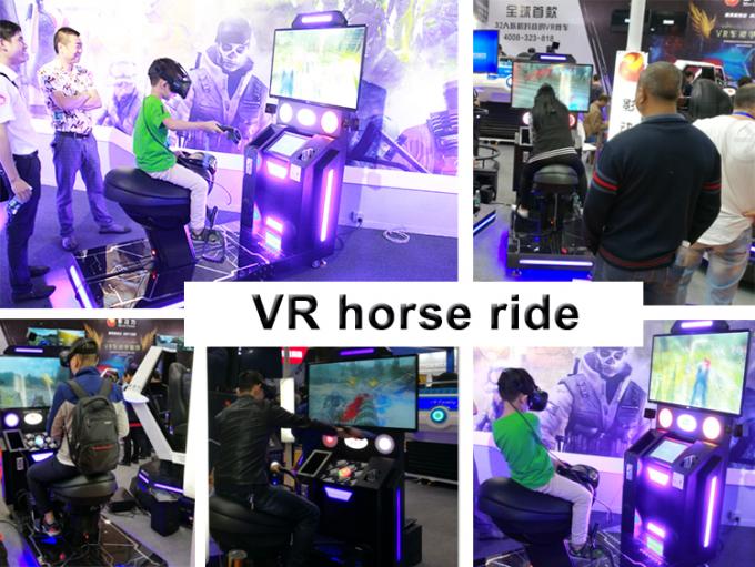 Cinéma frais de réalité virtuelle de tir de simulateur de course de chevaux en verre VR de siège unique HTV VIVE de mouvement 0
