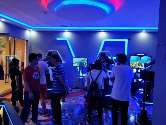 3 le simulateur de courses d'automobiles de la plate-forme VR de DOF 9D soutient la concurrence de Multiplayers 1