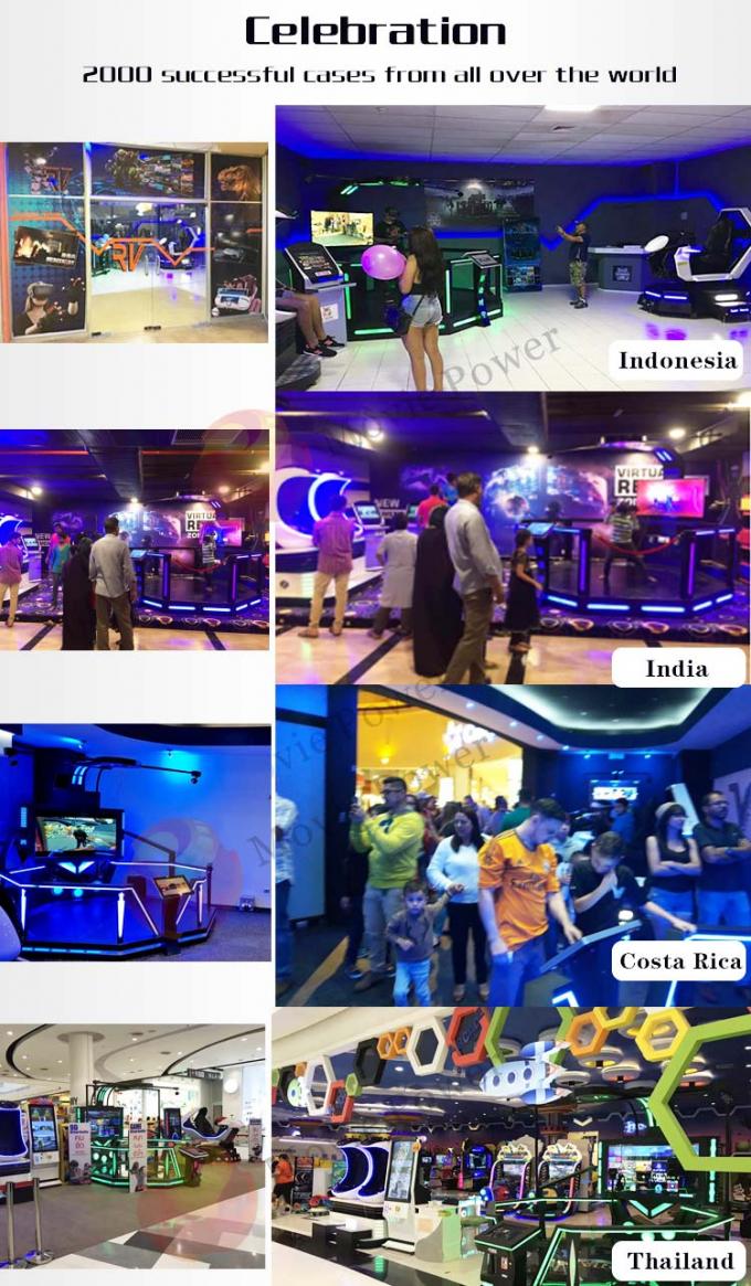 Plate-forme debout de jeu de l'espace de HTC Vive 9D VR/machine interactive de jeu de tir de VR 1