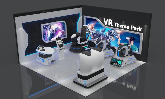Système à cartes VR conduisant le simulateur avec la vraies barre de poignée/moto de réalité virtuelle 4