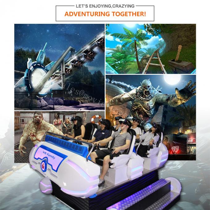 6 bateau en aluminium de simulateur de réalité virtuelle des sièges 9D pour le parc d'attractions 2