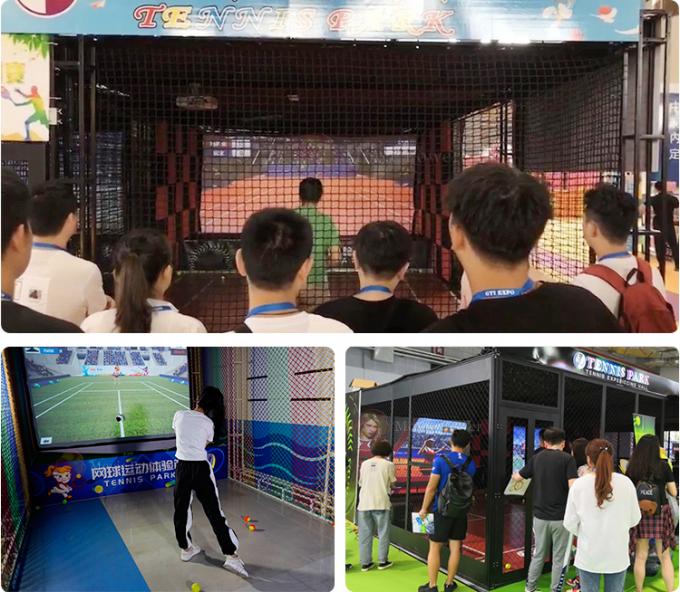 Jeu interactif de sport de Vr d'équipement de tennis de réalité virtuelle du jeu 9d de santé physique 0