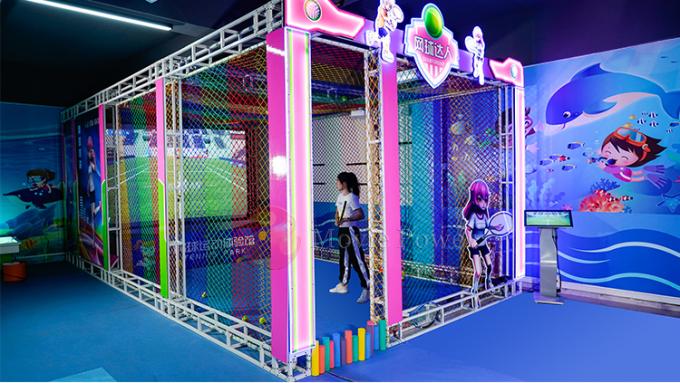 1 machine interactive de réalité virtuelle de jeu de tennis d'enfants de parc à thème du joueur VR 0