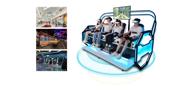 Parque à thème 9d VR Simulateur 4 Joueurs Arcade Machine 9d Vr Chaise Cinéma 5