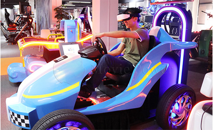 Parcs à thème VR 9D Jeux de course pour enfants Simulateur de pièces de monnaie Operated Car Arcade Machine 3