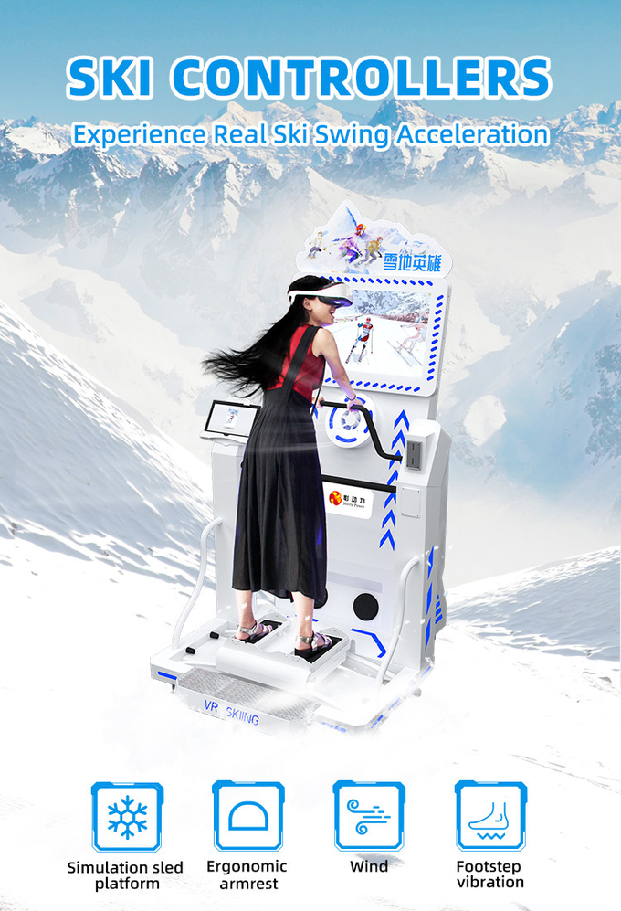 Simulateur de ski en intérieur dynamique 9d Simulateur de snowboard en réalité virtuelle 0