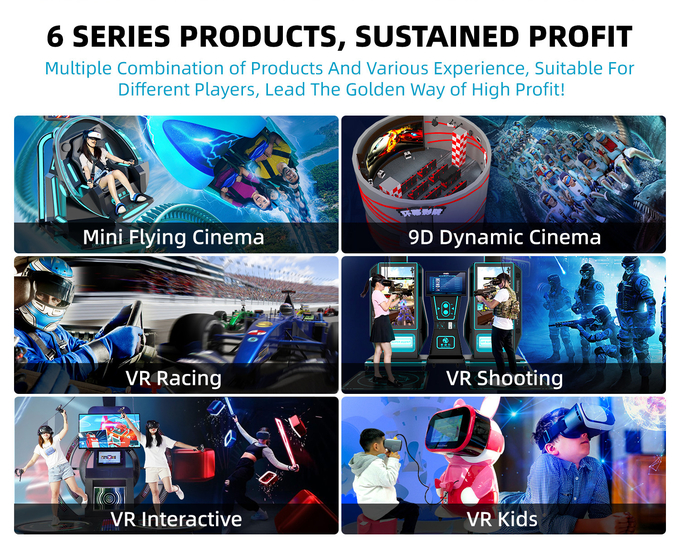 Le Time Machine superbe commercial du simulateur 9D VR de réalité virtuelle pilotent l'équipement de jeu 1