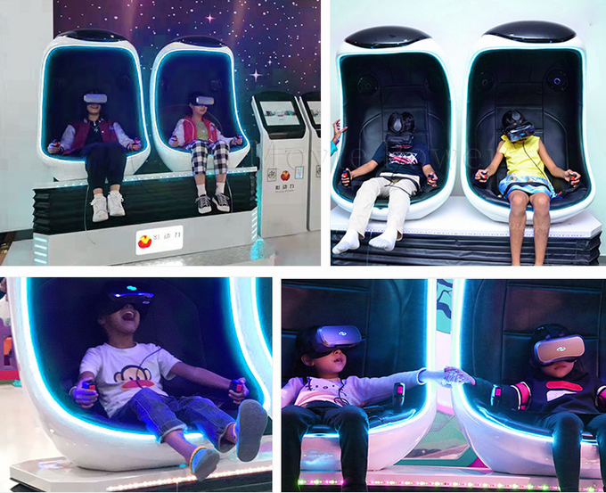 Parc d'attractions Vr 9D Simulateur de mouvement Jeu interactif 9D Réalité virtuelle Egg Cinema 1