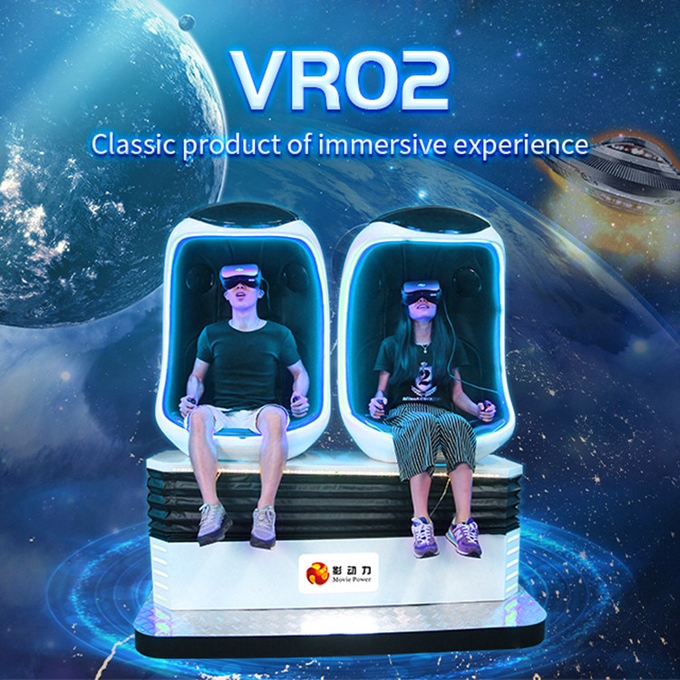 2 joueurs de réalité virtuelle 9d Egg Chair Vr Roller Coaster 0