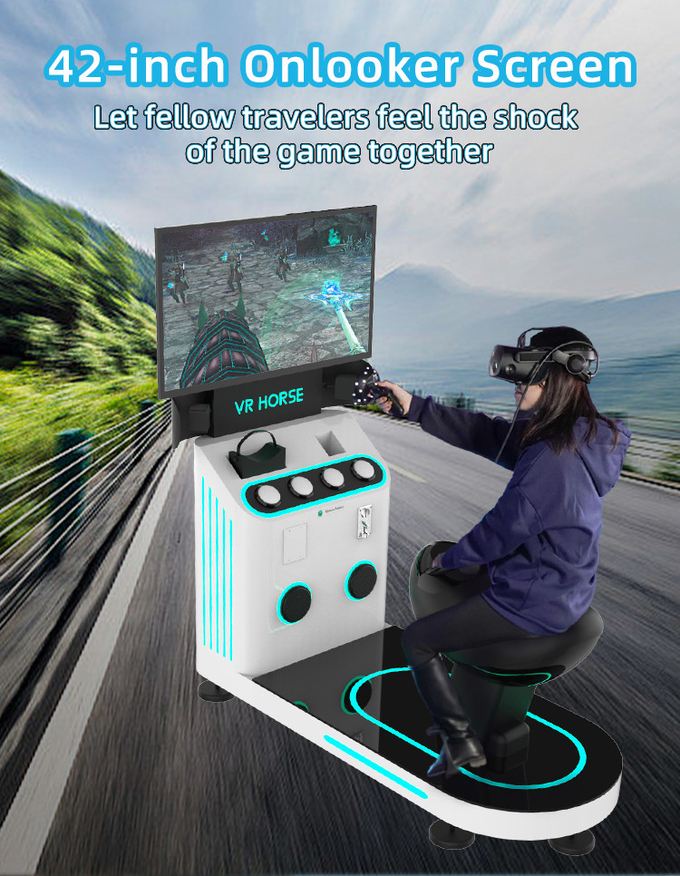 Simulateur de réalité virtuelle 1 joueur 9D Cavalier VR Machine de jeu 4