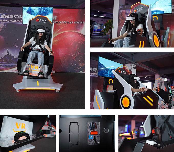 Chaise du simulateur VR de rotation de VR 360 avec la chaise excitante de rotation de réalité virtuelle de 50 jeux 2