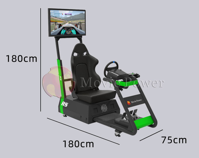 Empreinte de pas de machine de jeu de simulateur de courses d'automobiles de réalité virtuelle petite pour l'usage commercial à la maison 1