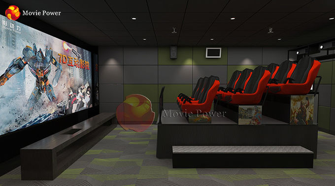 200 système interactif de simulateur de machine de jeu d'arme à feu de puissance de film de cinéma des sièges 7D 1